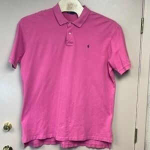 Ralph Lauren Polo Shirt Men's Pink Short Sleeve Crew Neck Casual XXL